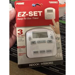 Prime EZ-SET Indoor Digital Timer 125 V White